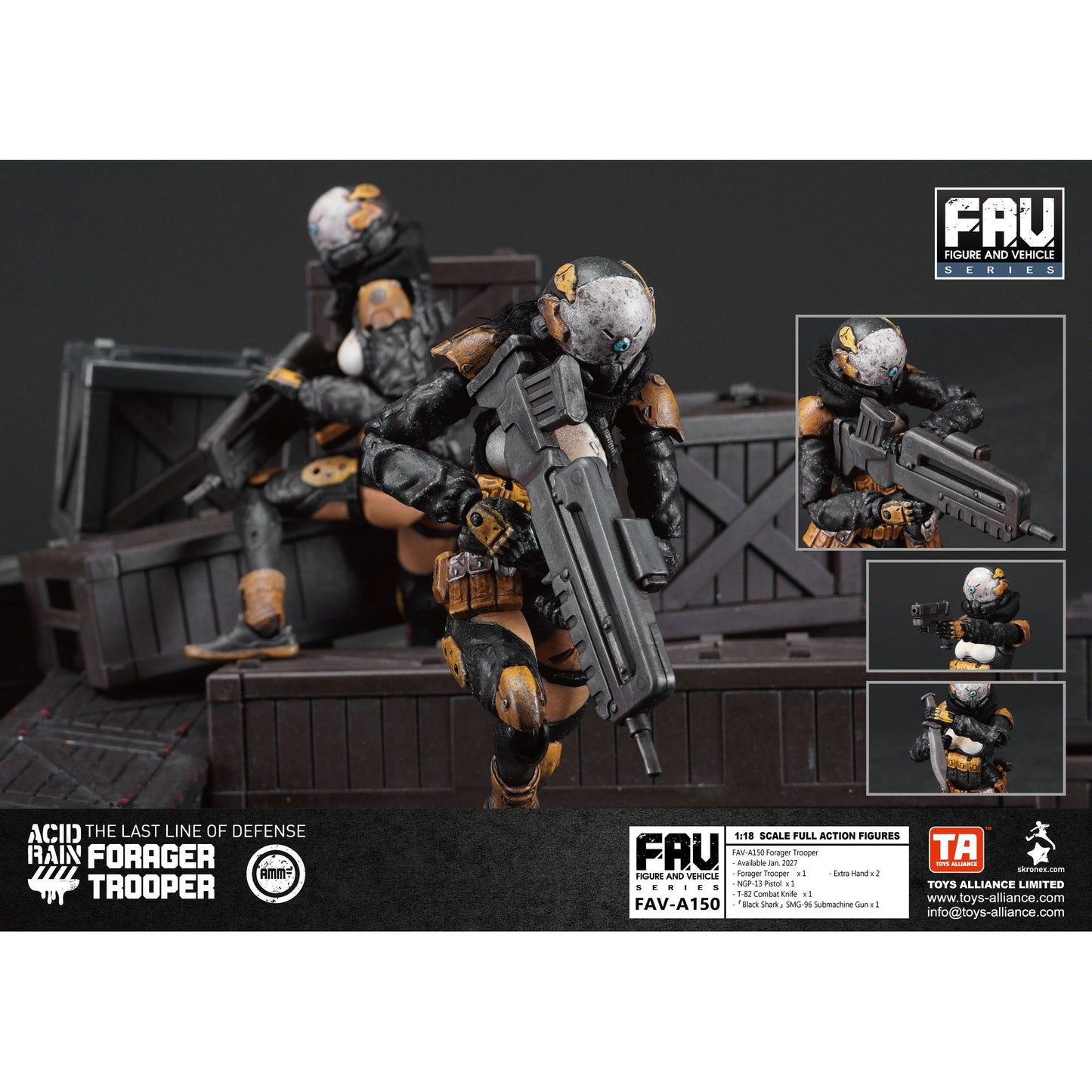 TOYS ALLIANCE LIMITED アシッドレイン 1/18スケール FAV-A150 フォレジャー・トルーパー