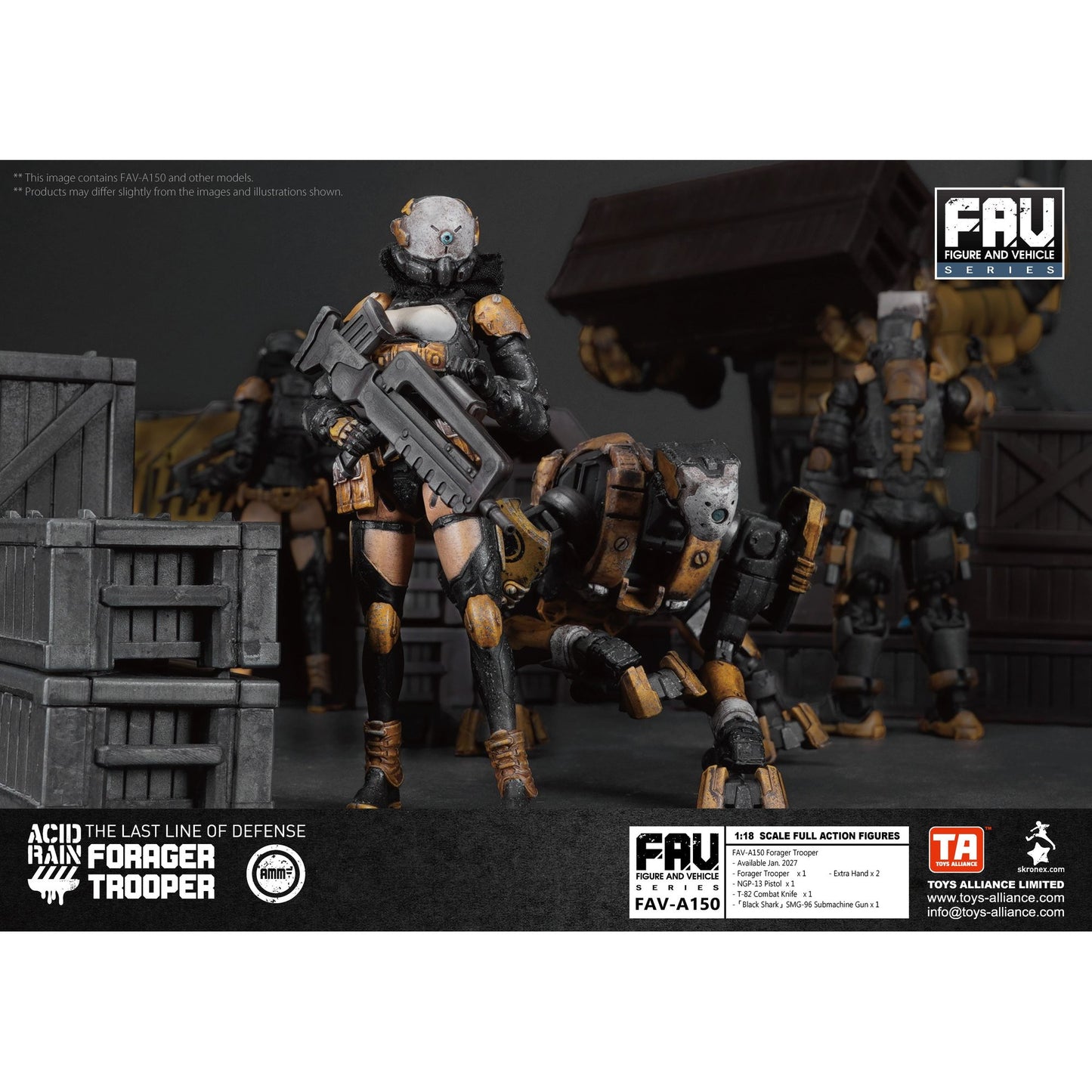 TOYS ALLIANCE LIMITED アシッドレイン 1/18スケール FAV-A150 フォレジャー・トルーパー