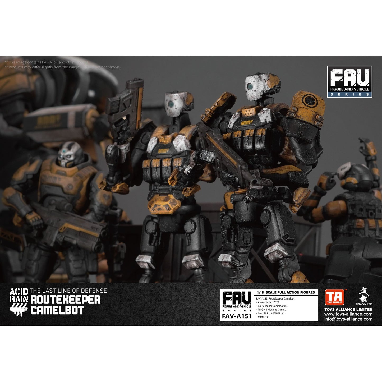 TOYS ALLIANCE LIMITED アシッドレイン 1/18スケール FAV-A151 ルートキーパー・キャメルボット