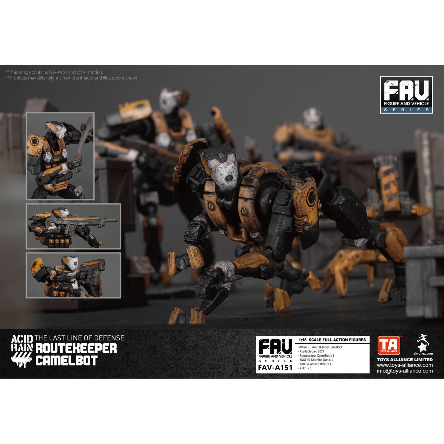 TOYS ALLIANCE LIMITED アシッドレイン 1/18スケール FAV-A151 ルートキーパー・キャメルボット