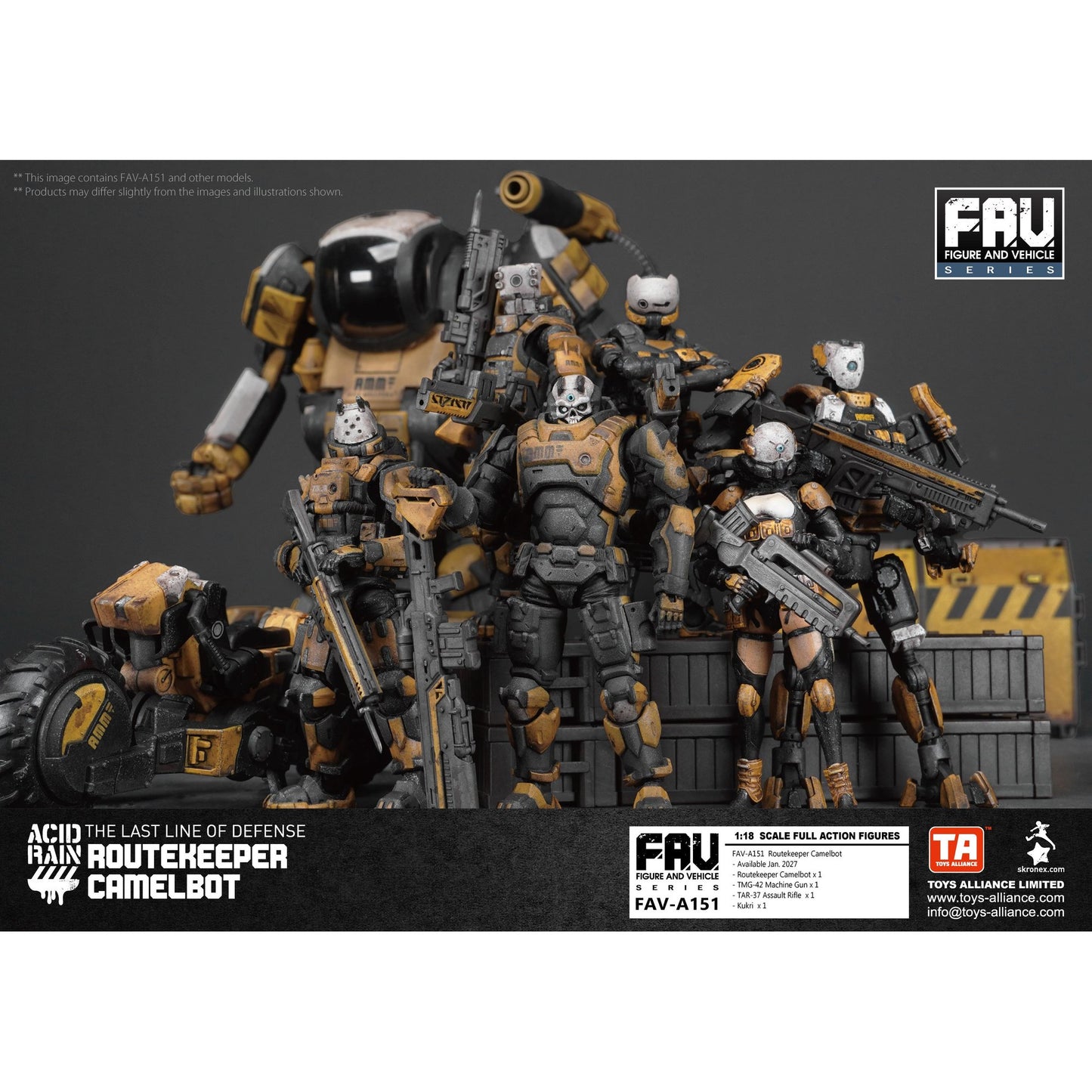 TOYS ALLIANCE LIMITED アシッドレイン 1/18スケール FAV-A151 ルートキーパー・キャメルボット