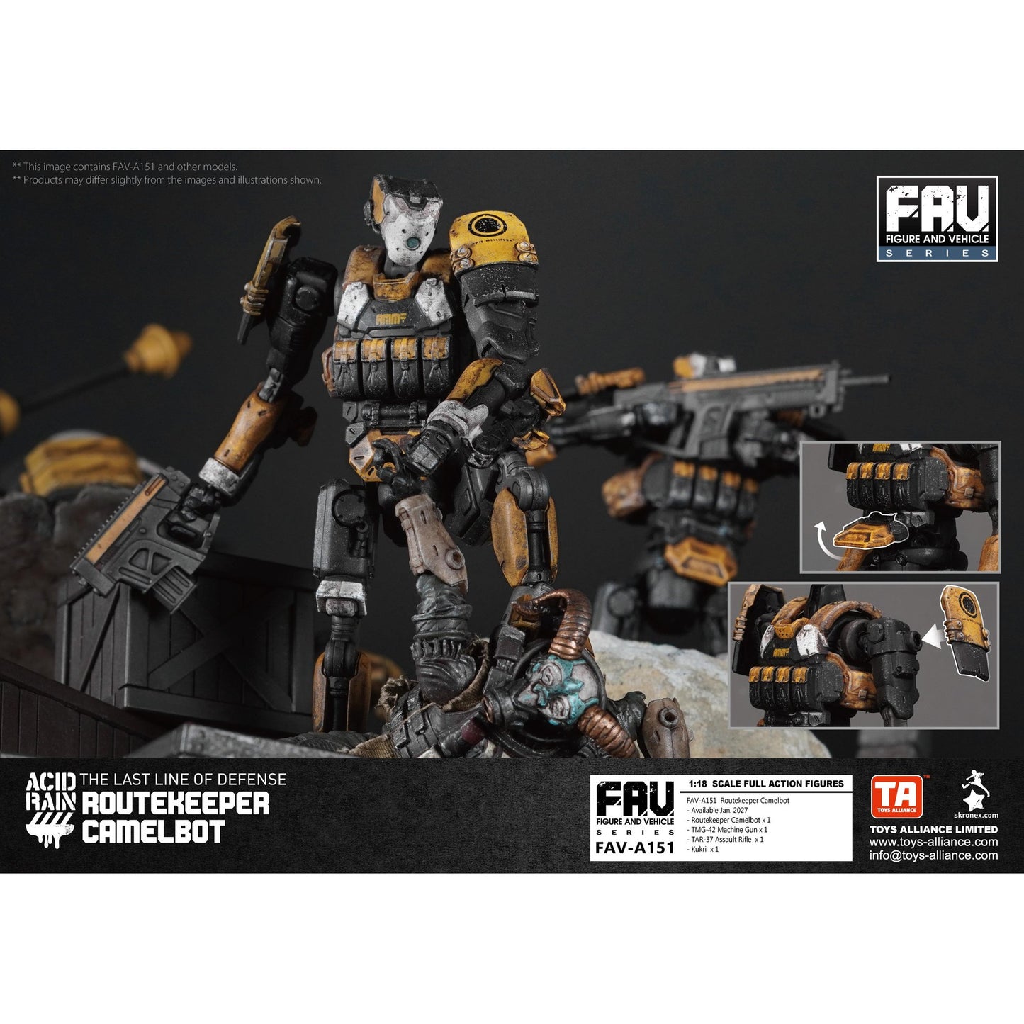 TOYS ALLIANCE LIMITED アシッドレイン 1/18スケール FAV-A151 ルートキーパー・キャメルボット