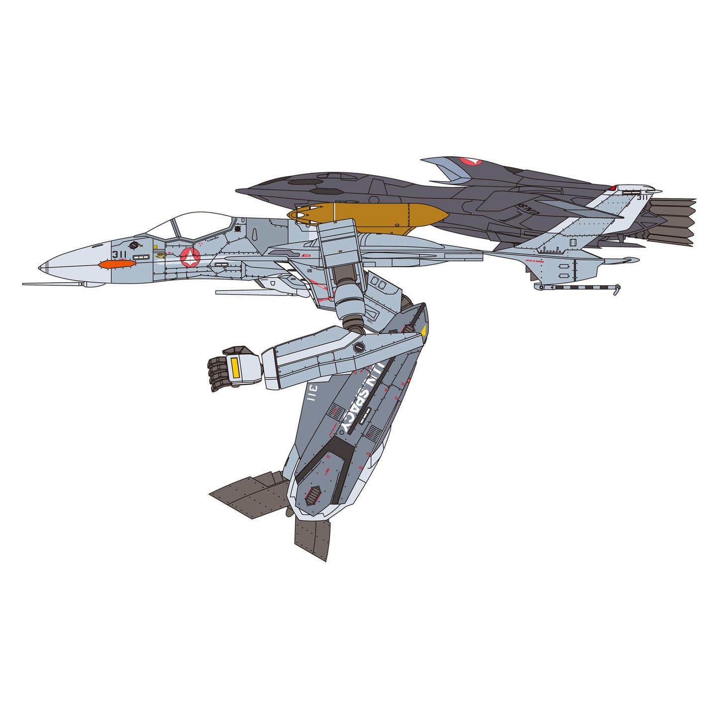1/72 VF-0A ガウォーク w/ゴースト "マクロスゼロ"