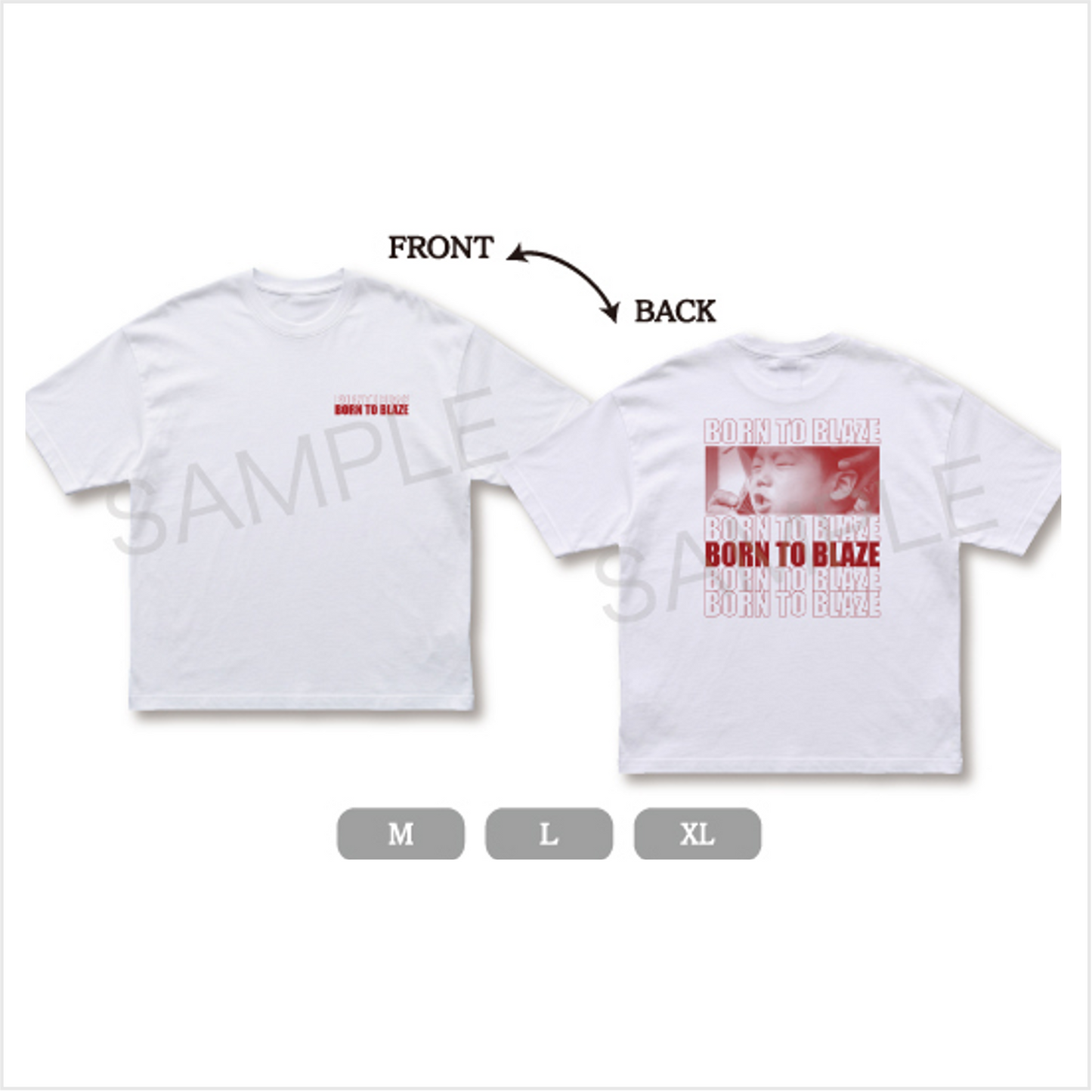 【BORN TO BLAZE】  YAMATO ロゴTシャツ(Black)