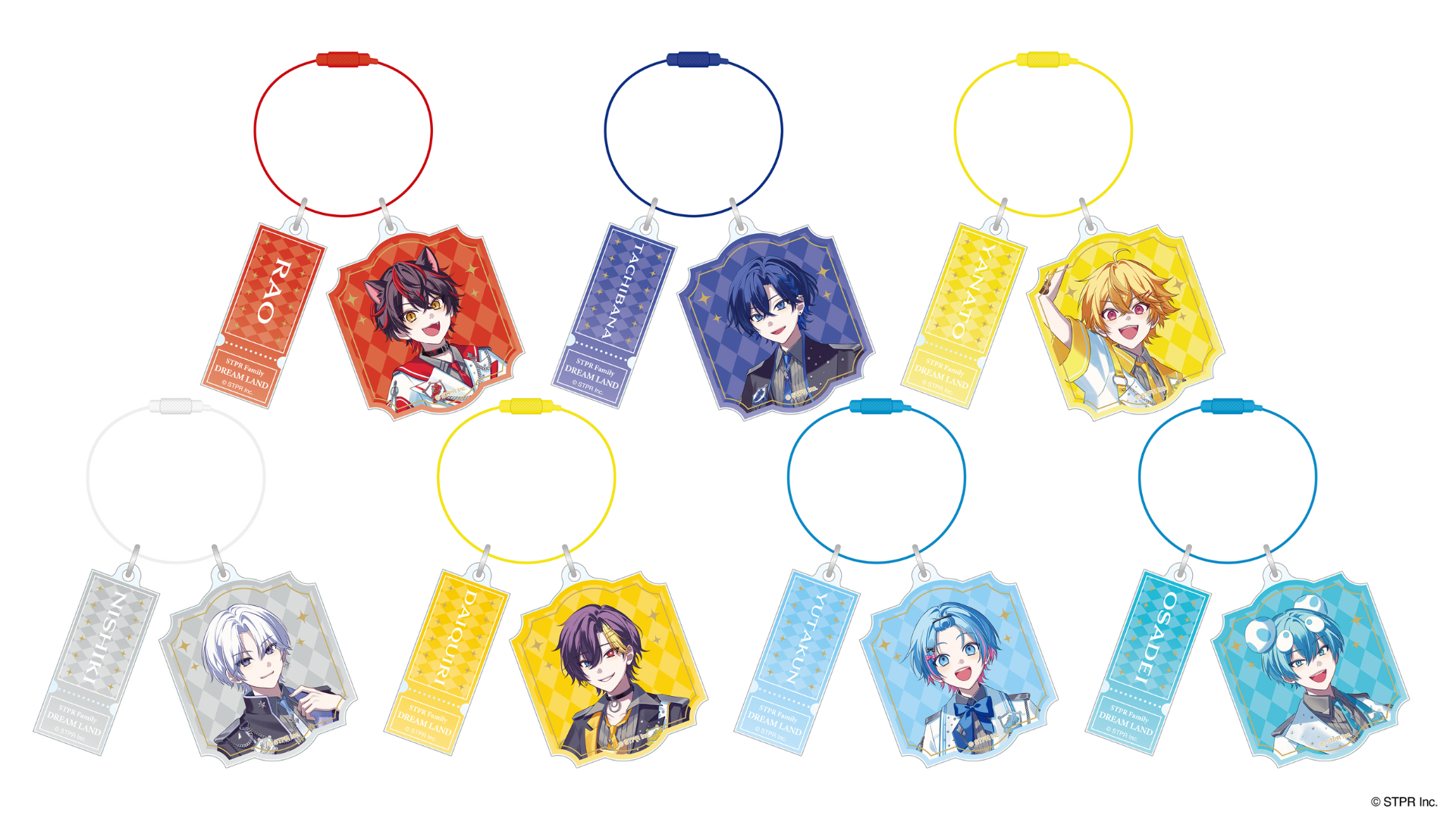 ワイヤーアクリルキーホルダー