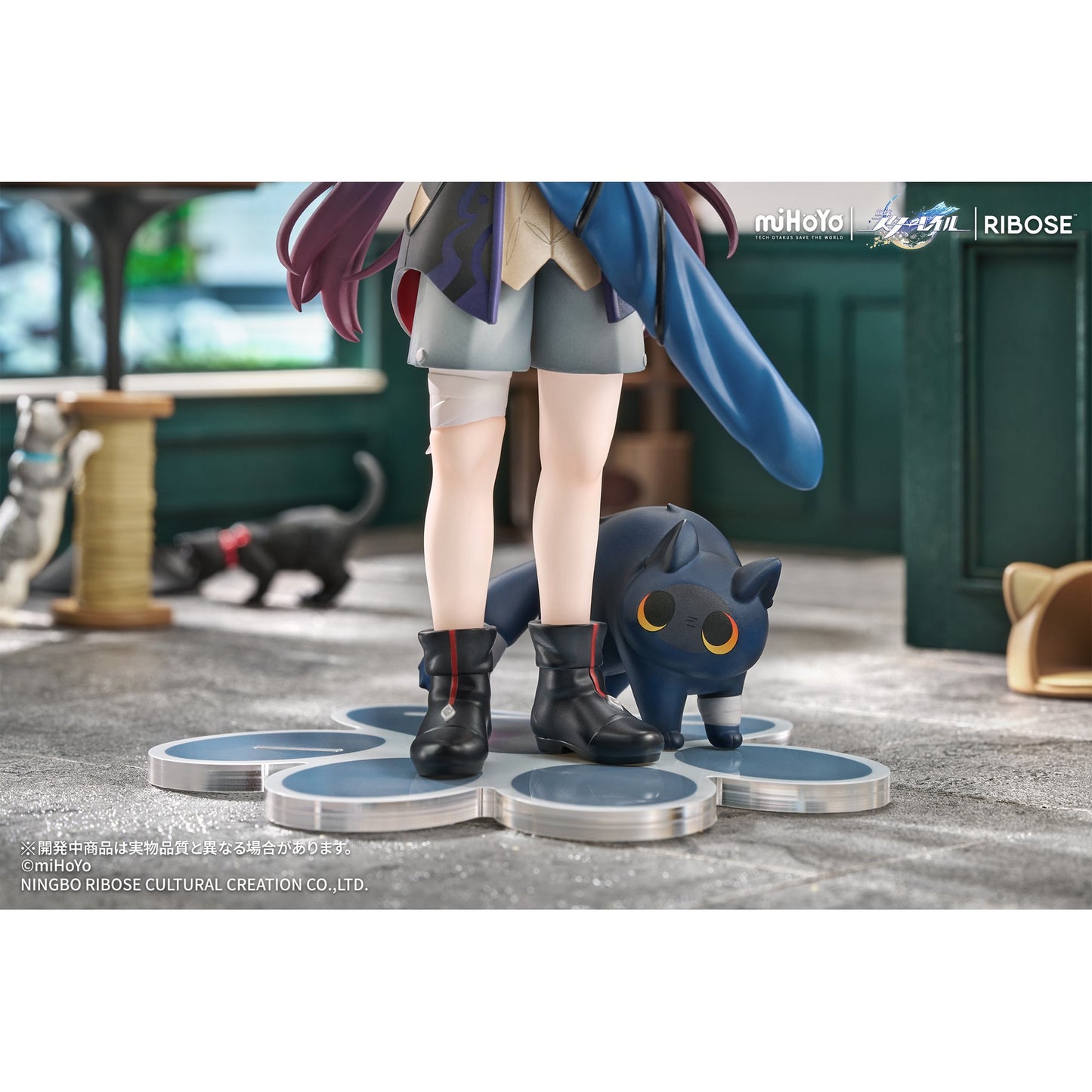RIBOSE RISE UP+ 『崩壊:スターレイル』 ちびねこシリーズ フィギュア 刃Ver.