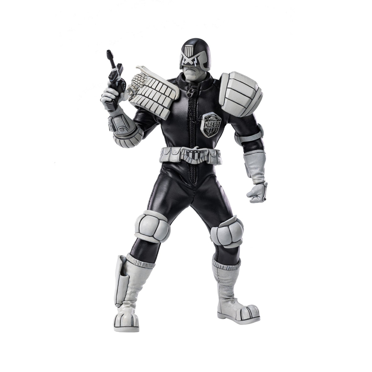 エクスクイジット スーパー 『2000 AD』 ジャッジ・ドレッド 1/12 アクションフィギュア ブラック＆ホワイト Ver.