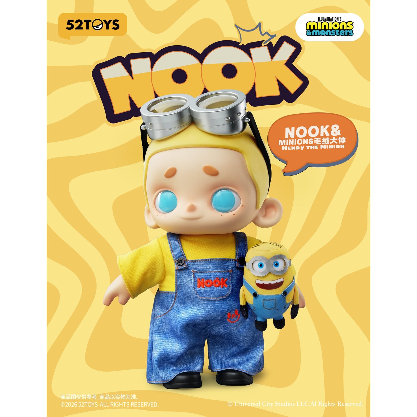 52TOYS NOOK&ミニオンズ&モンスターズ ビッグぬいぐるみ ミニオン ヘンリー