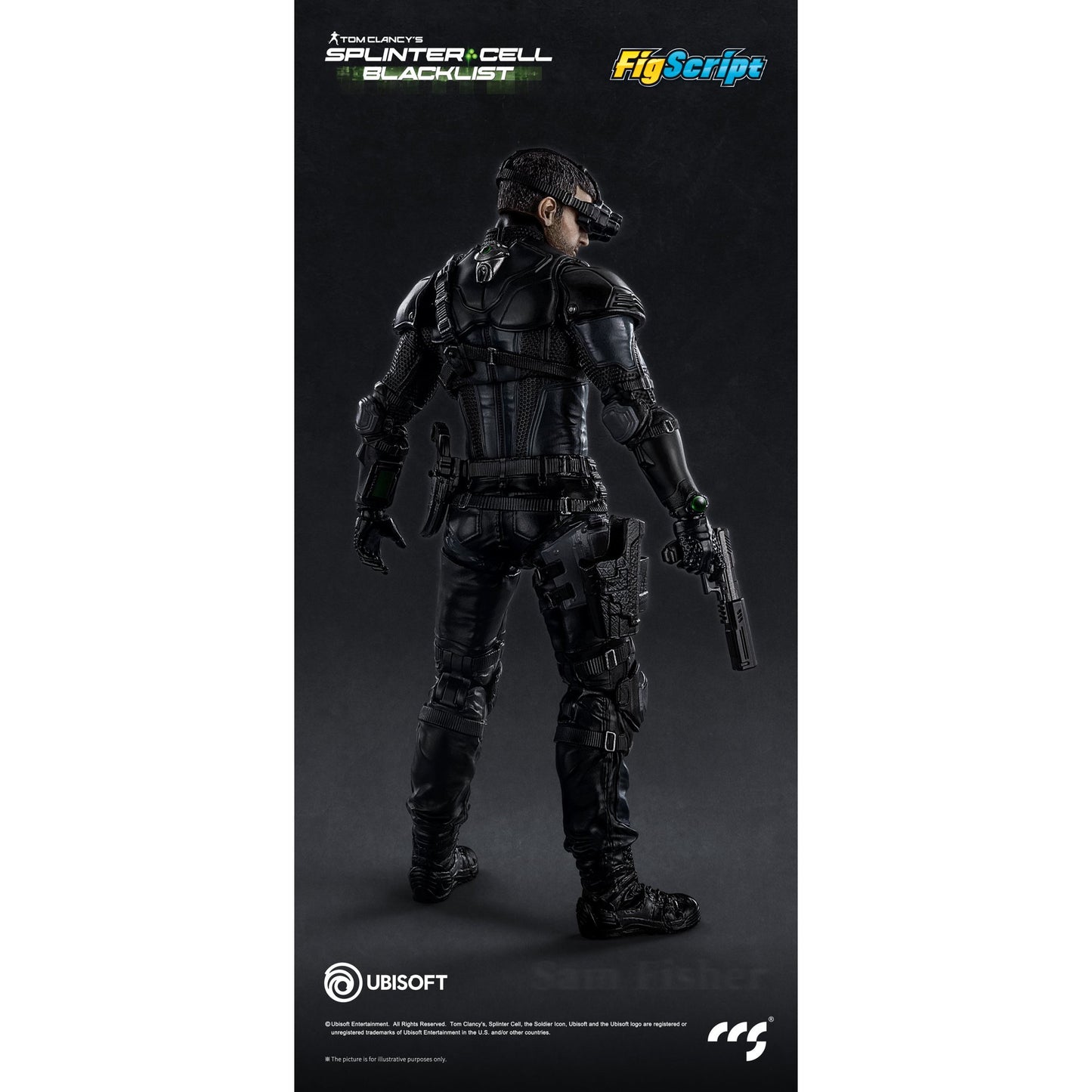 CCSTOYS FigScriptシリーズ Splinter Cell(『スプリンターセル』) Sam Fisher(サム・フィッシャー) 1/12スケール可動フィギュア