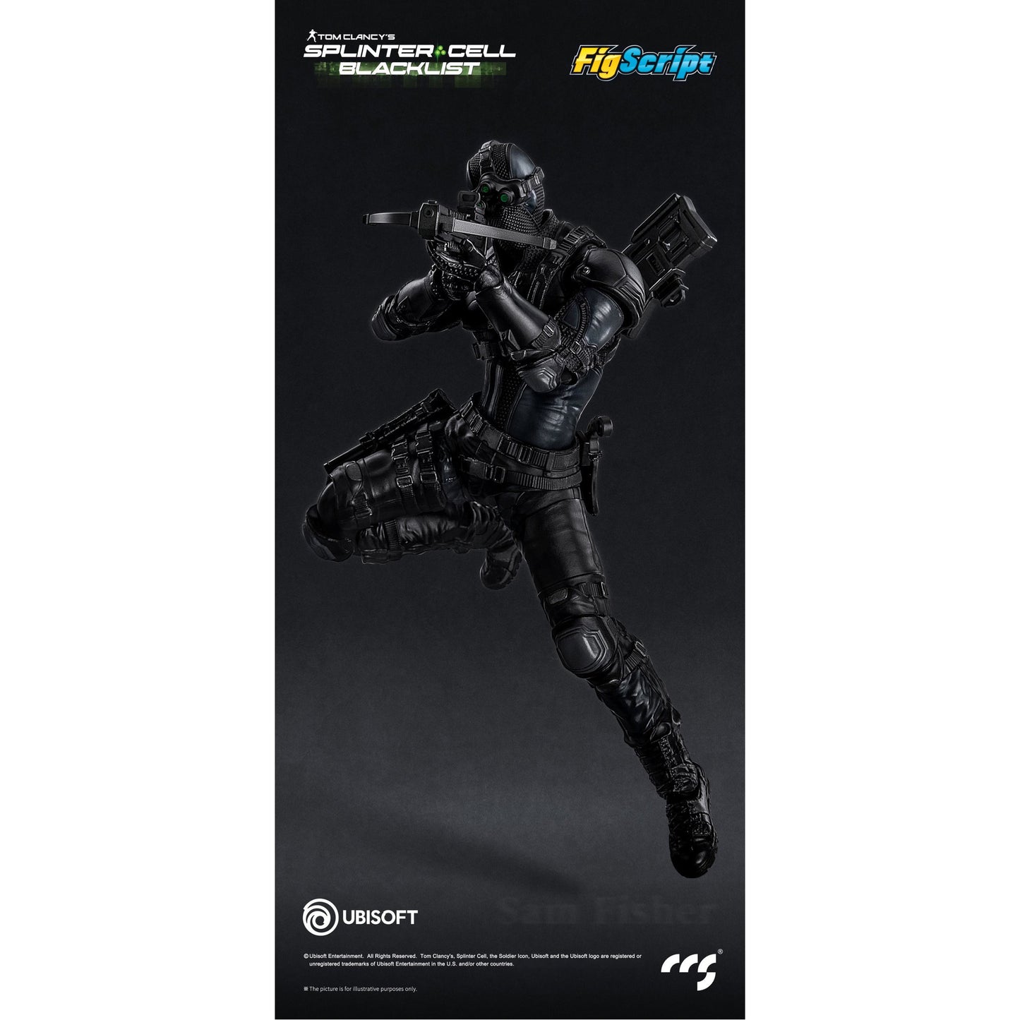 CCSTOYS FigScriptシリーズ Splinter Cell(『スプリンターセル』) Sam Fisher(サム・フィッシャー) 1/12スケール可動フィギュア