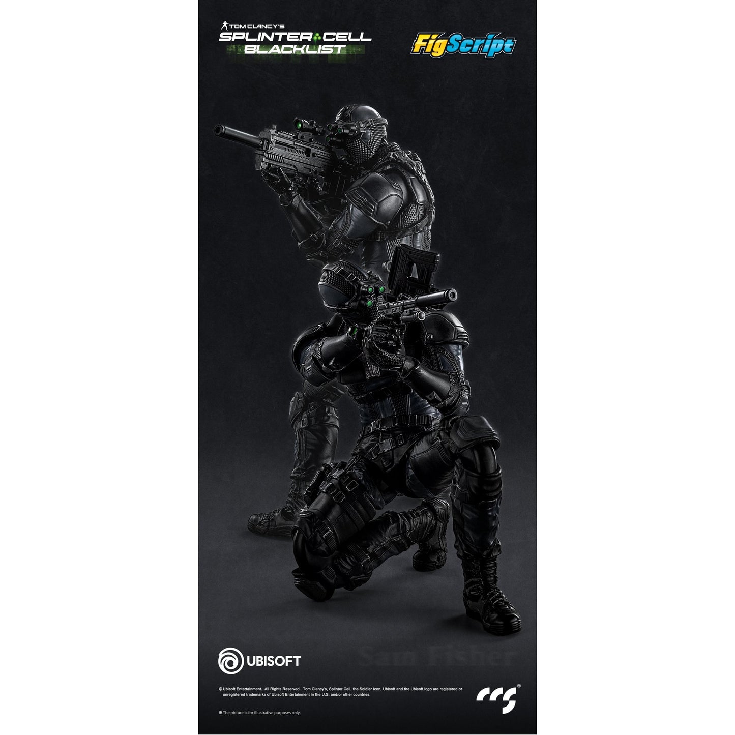 CCSTOYS FigScriptシリーズ Splinter Cell(『スプリンターセル』) Sam Fisher(サム・フィッシャー) 1/12スケール可動フィギュア