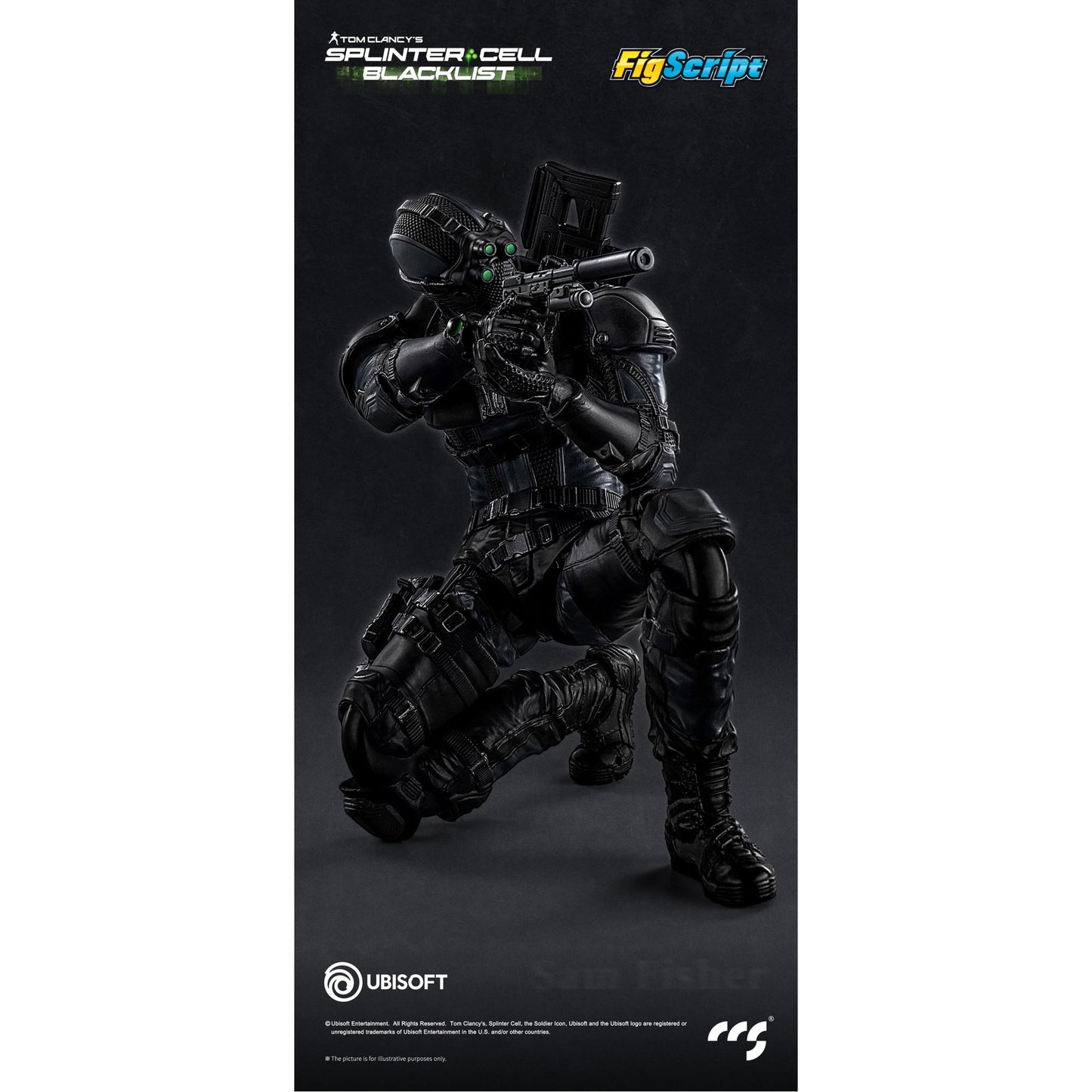 CCSTOYS FigScriptシリーズ Splinter Cell(『スプリンターセル』) Sam Fisher(サム・フィッシャー) 1/12スケール可動フィギュア
