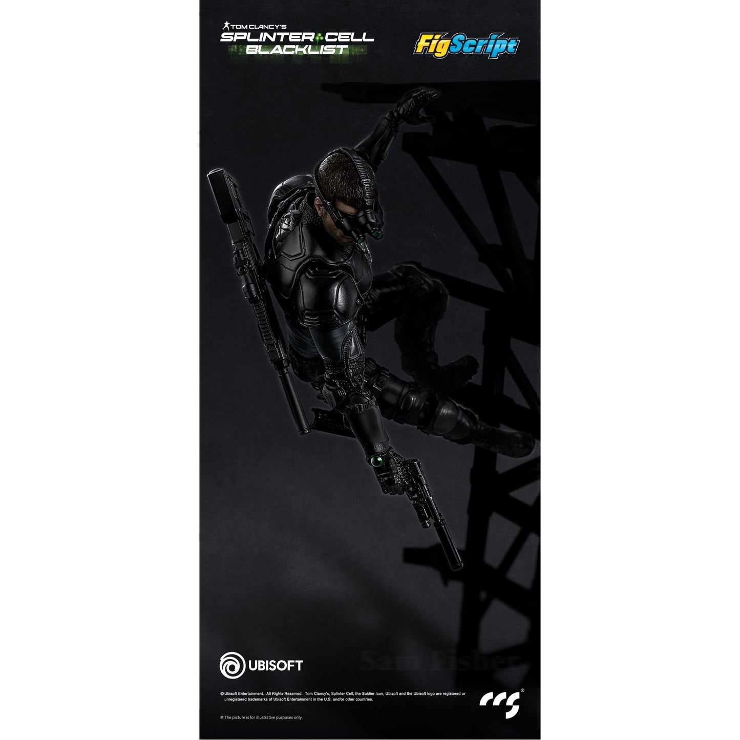 CCSTOYS FigScriptシリーズ Splinter Cell(『スプリンターセル』) Sam Fisher(サム・フィッシャー) 1/12スケール可動フィギュア