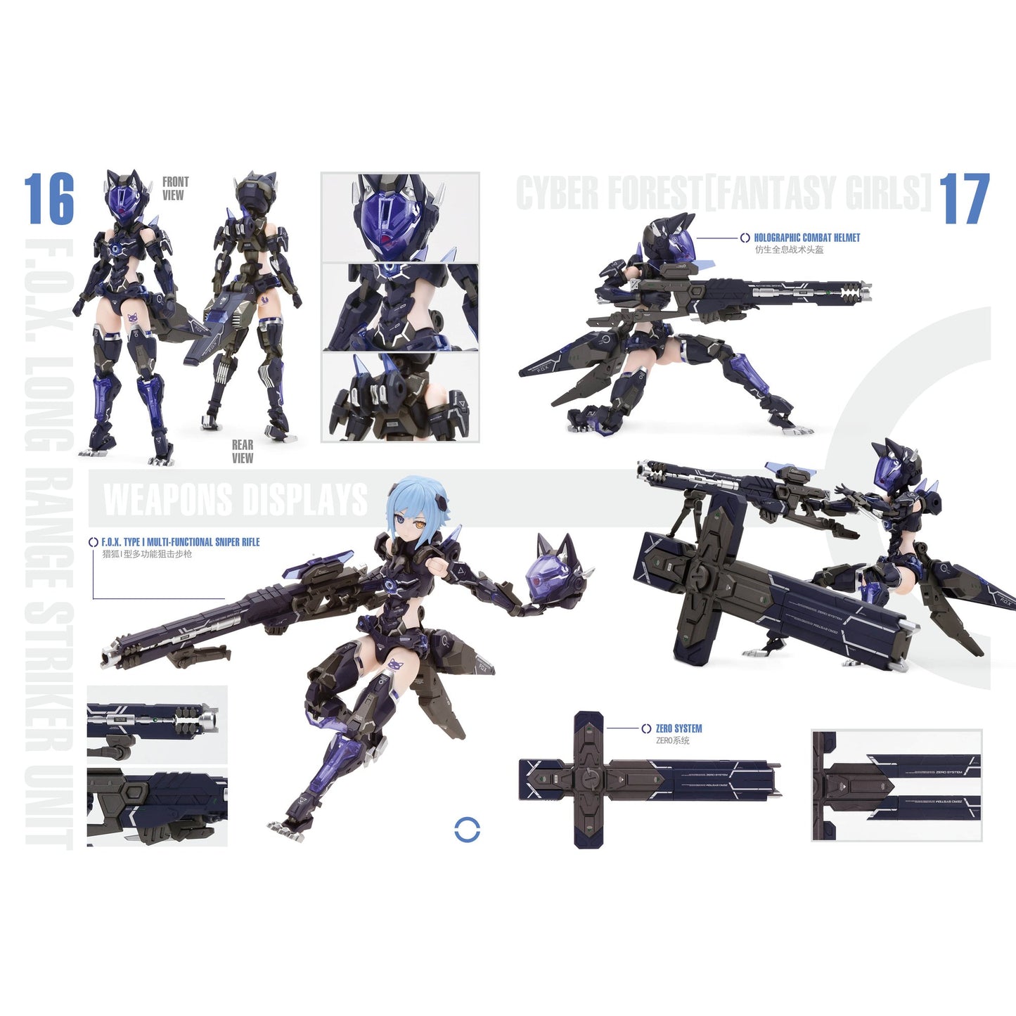 CYBER FOREST 【FANTASY GIRLS】 1/12 F.O.X LONG-RANGE STRIKER UNIT