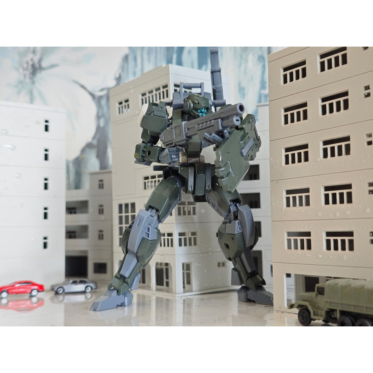 SHEIK MAINLAND ULTRA ACTION TROOPERシリーズ V-gilante(ヴィジラント) 1/144スケールプラスチックモデルキット(グリーン)
