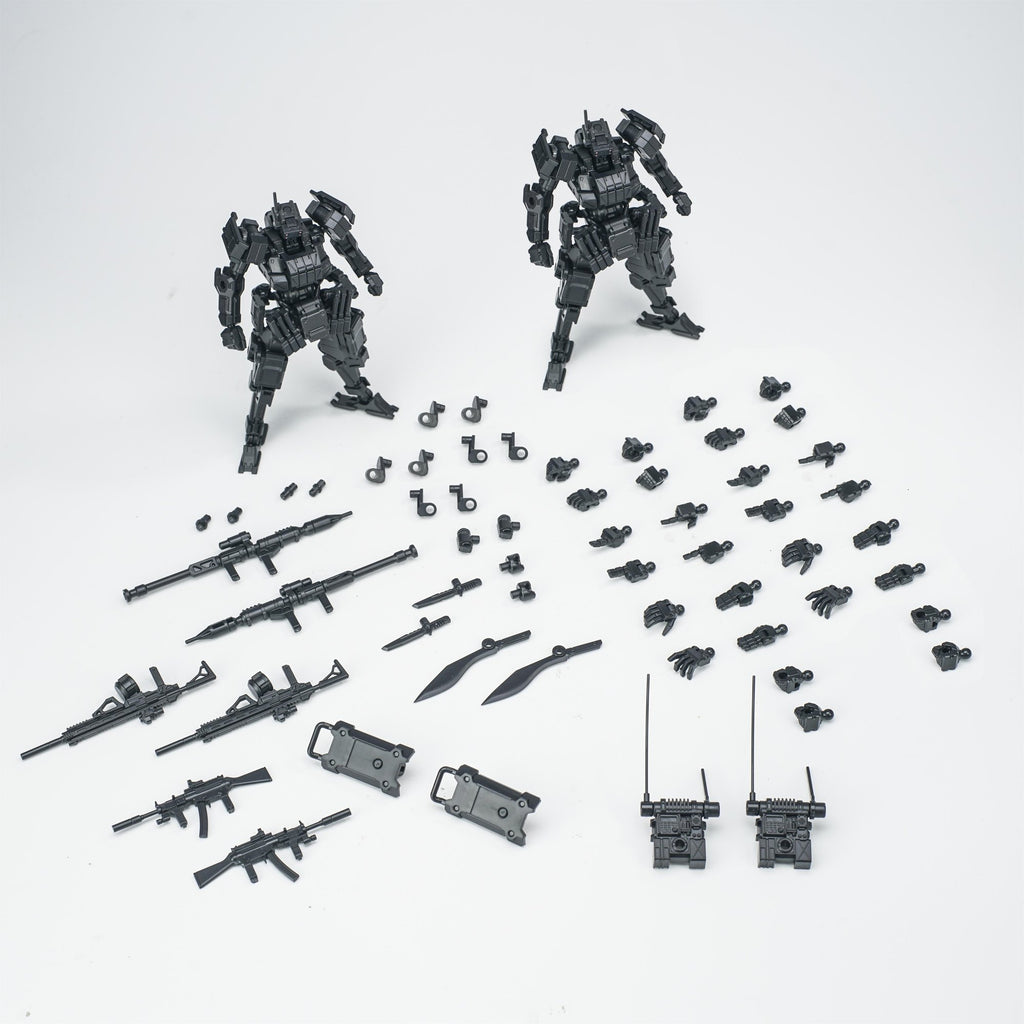 SHEIK MAINLAND 3 min project(スリーミニッツプロジェクト)シリーズ FENRIR(フェンリル)突撃型 1/18スケールプラスチックモデルキット(ディープシルバー)