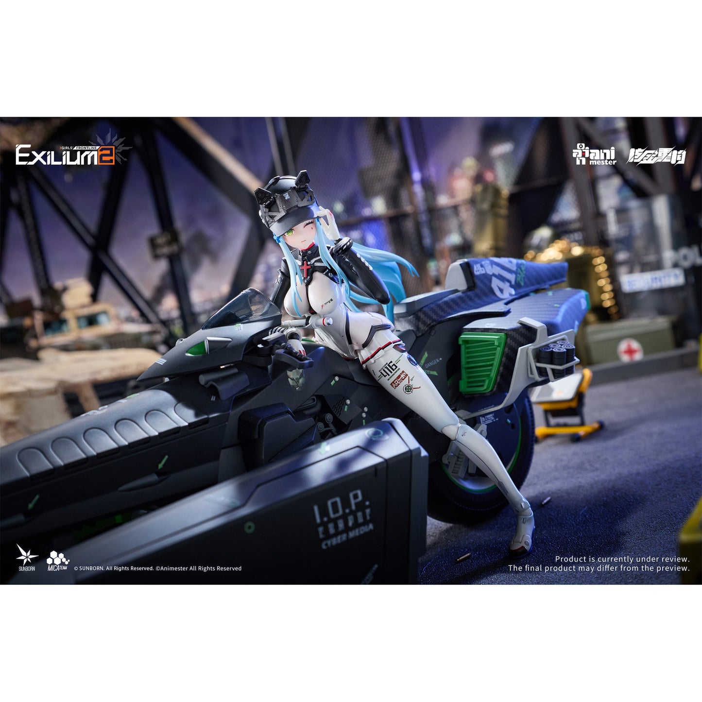 核金重構(Nuclear Gold Reconstruction) 『ドールズフロントライン2:エクシリウム』 クルカイ-スピードスター 1/12 完成品アクションフィギュア&モーターバイク 1/12 プラスチックキット セット