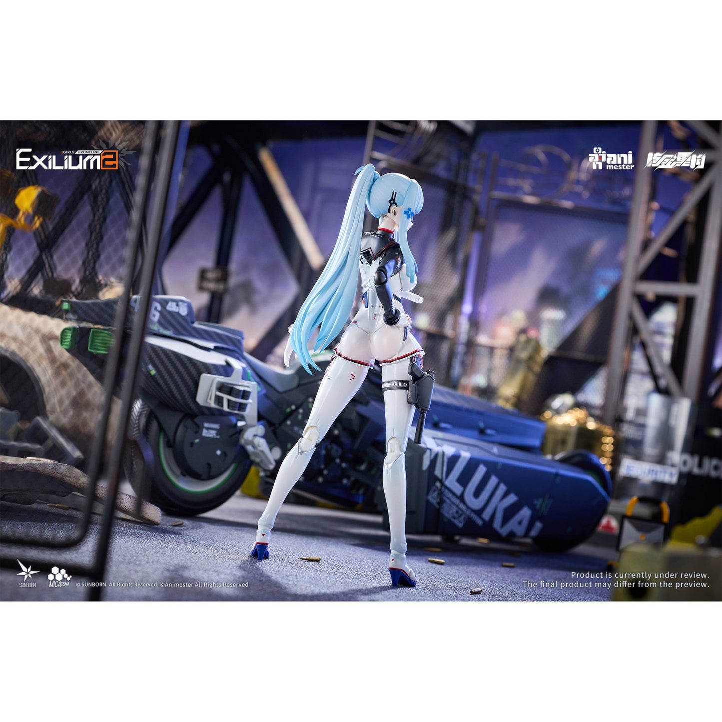 核金重構(Nuclear Gold Reconstruction) 『ドールズフロントライン2:エクシリウム』 クルカイ-スピードスター 1/12 完成品アクションフィギュア&モーターバイク 1/12 プラスチックキット セット