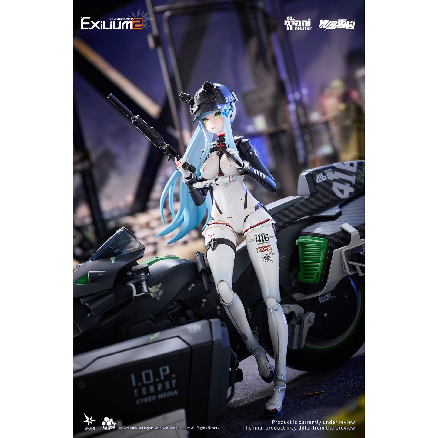 核金重構(Nuclear Gold Reconstruction) 『ドールズフロントライン2:エクシリウム』 クルカイ-スピードスター 1/12 完成品アクションフィギュア&モーターバイク 1/12 プラスチックキット セット