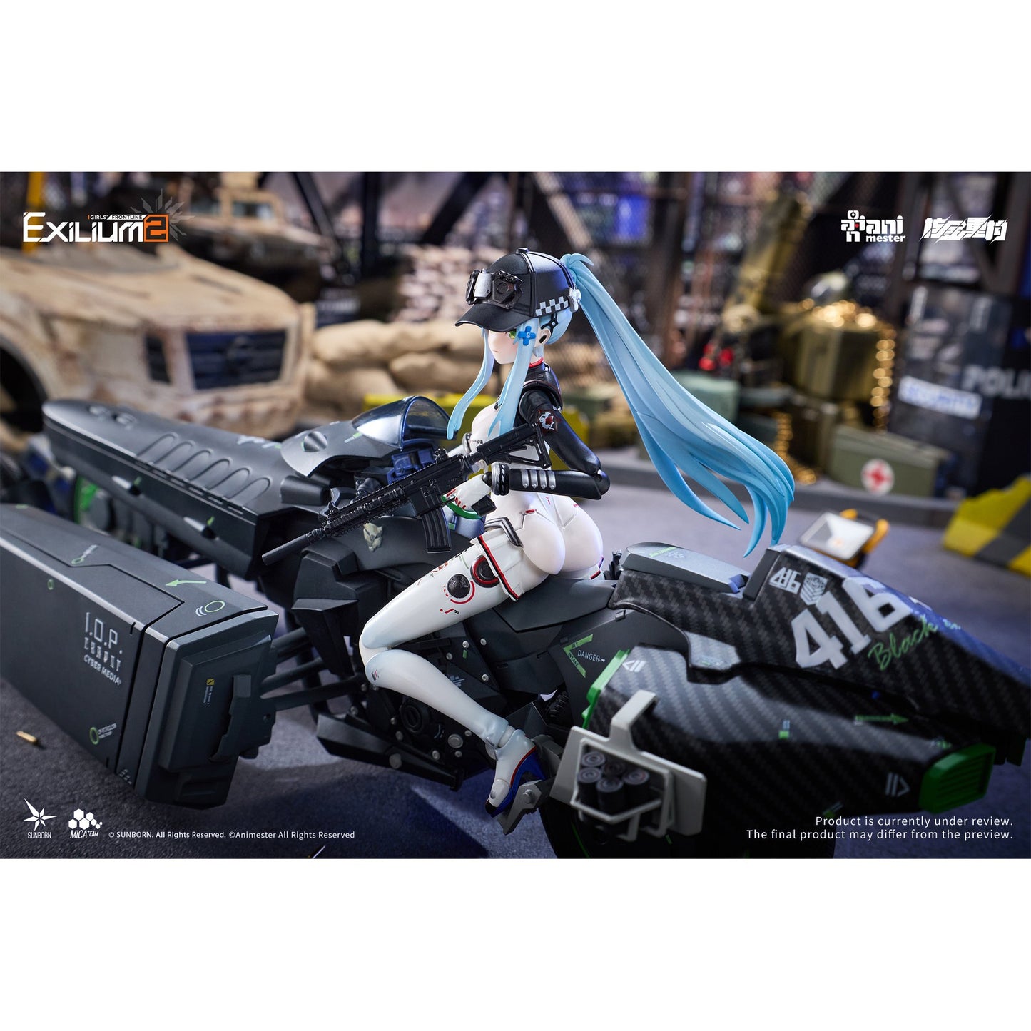 核金重構(Nuclear Gold Reconstruction) 『ドールズフロントライン2:エクシリウム』 クルカイ-スピードスター 1/12 完成品アクションフィギュア&モーターバイク 1/12 プラスチックキット セット