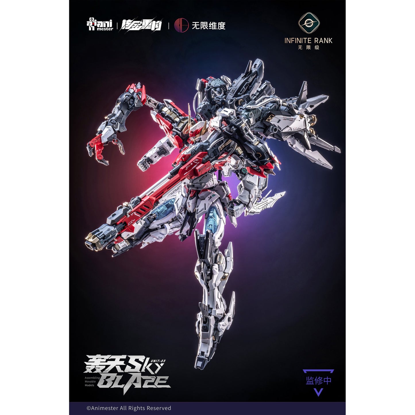 核金重構(Nuclear Gold Reconstruction) 核心晶者 3号機 轟天号 1/72 プラスチックキット