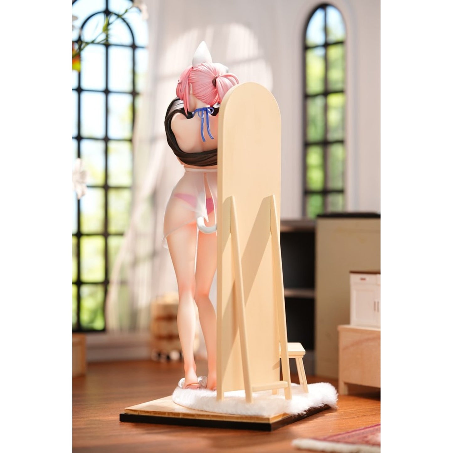 INFOCUS ねこの思い もちゃん お家Ver. 1/6スケール塗装済み完成品フィギュア
