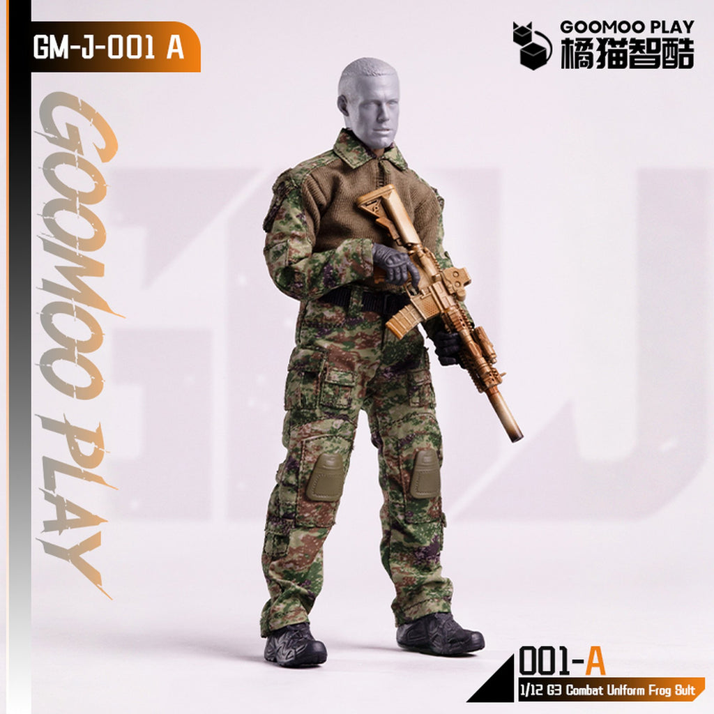 GOOMOO G3コンバットウェア 1/12スケール可動フィギュア用着せ替え服 GM-J-001-A