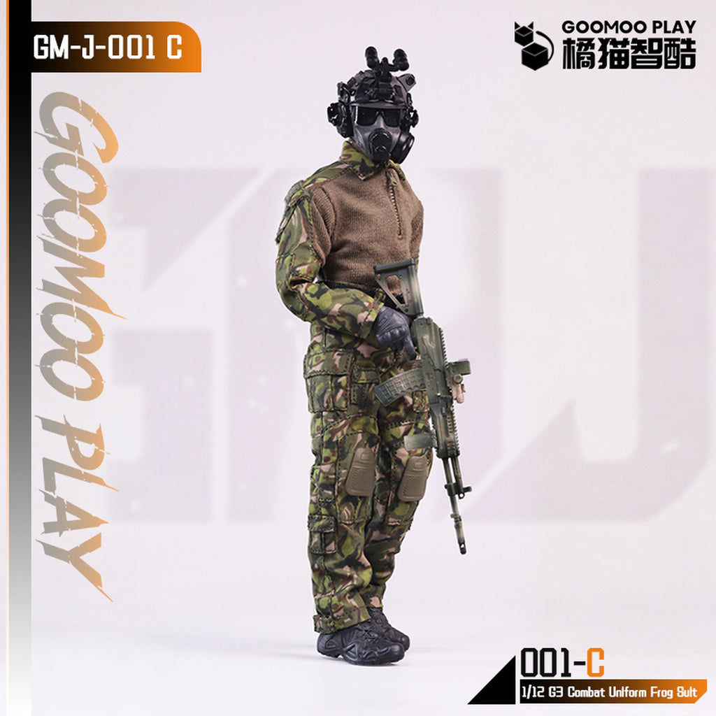 GOOMOO G3コンバットウェア 1/12スケール可動フィギュア用着せ替え服 GM-J-001-C