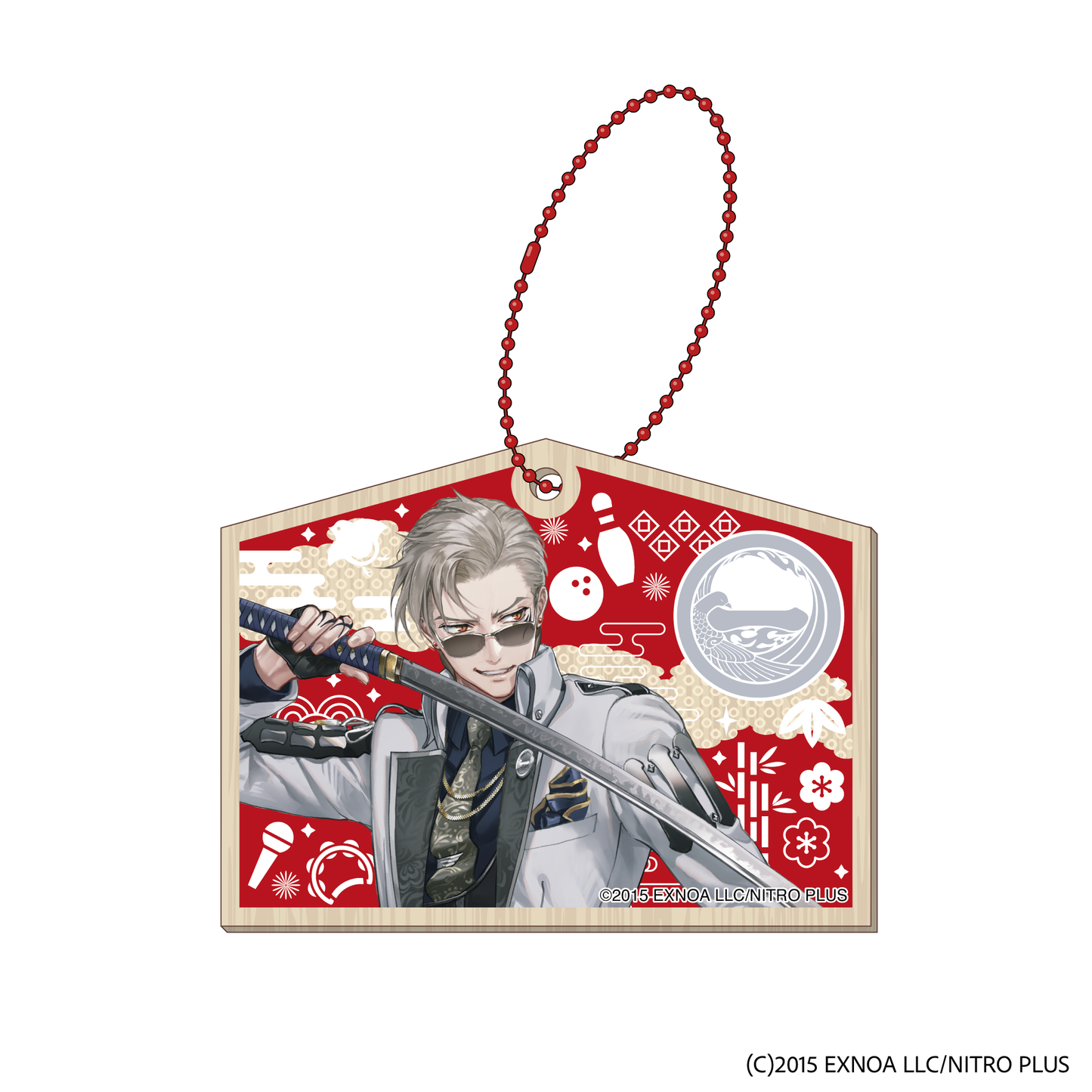 刀剣乱舞ONLINE 木製絵馬風キーホルダー ROUND1 Ver.