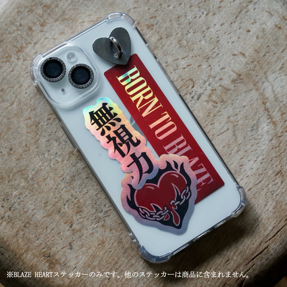 【BORN TO BLAZE】 BLAZE HEARTステッカー