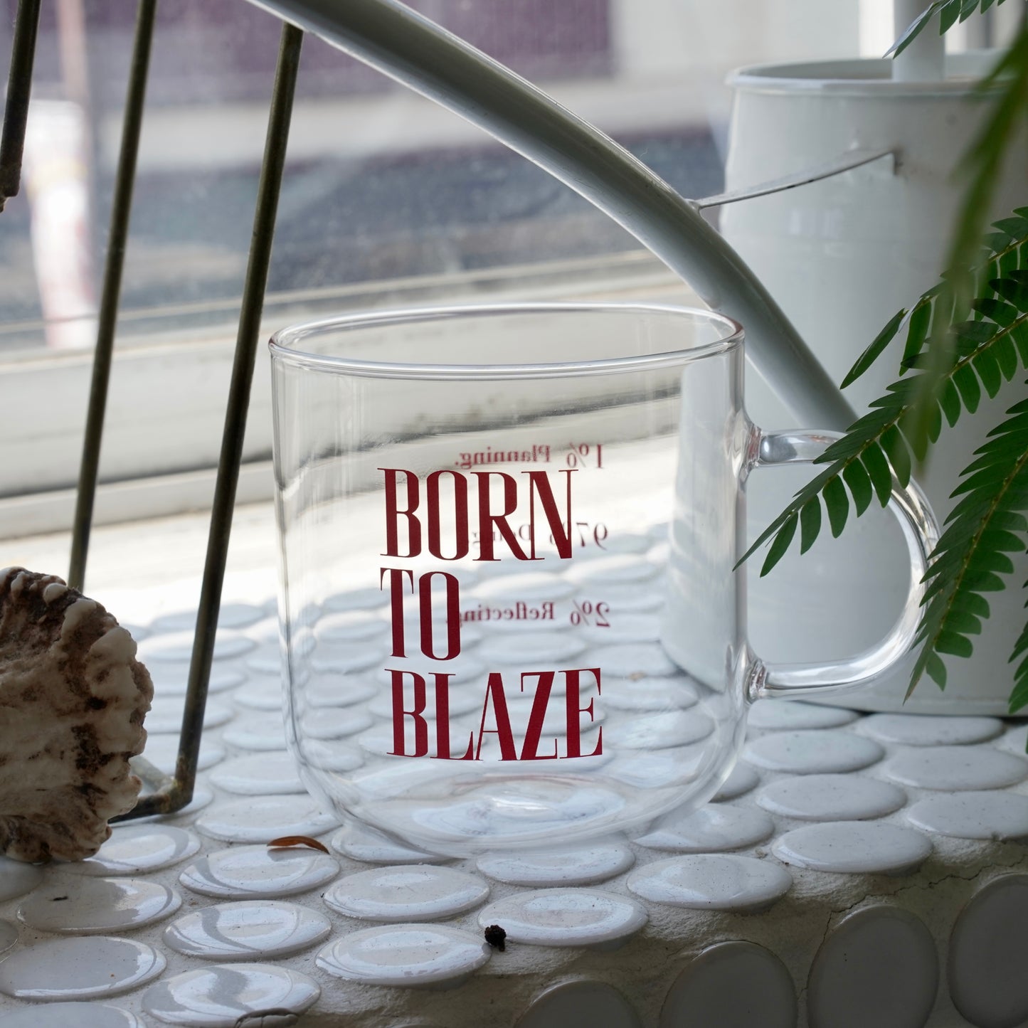 【BORN TO BLAZE】 グラスマグカップ