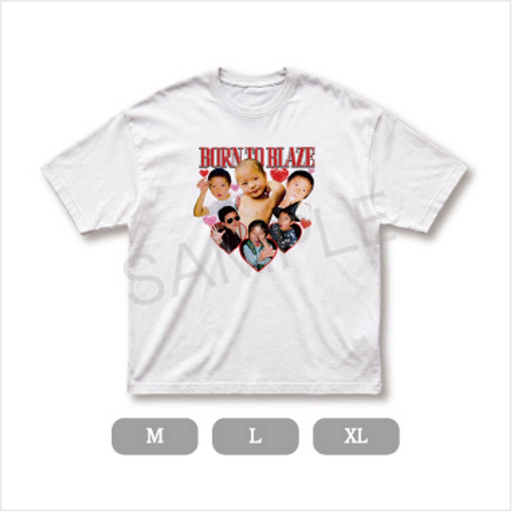 【BORN TO BLAZE】  YAMATO幼少期ALL Tシャツ(White)