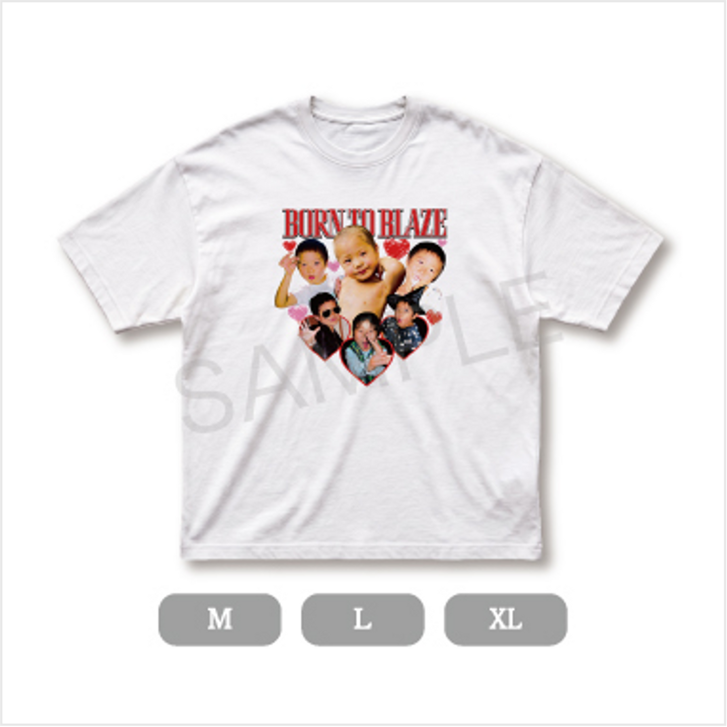 【BORN TO BLAZE】  YAMATO ALL幼少期Tシャツ(White)