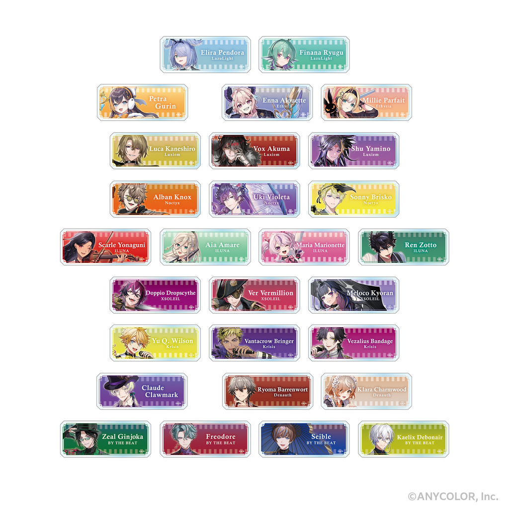 NIJISANJI EN周年記念アイテム　アクリルバッジ