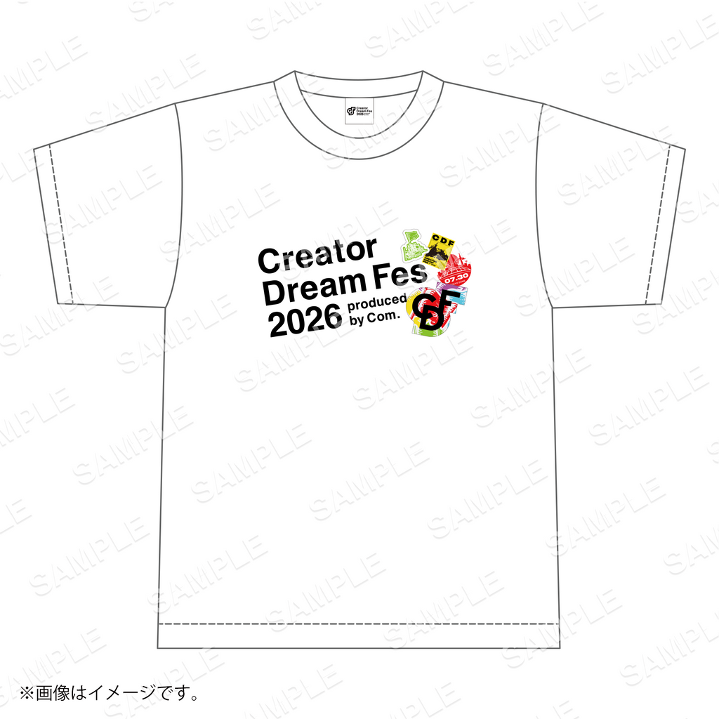 【Creator Dream Fes 2026】 ロゴプリントTシャツ white