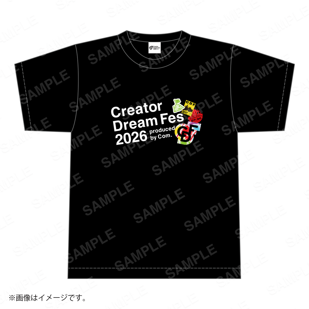 【Creator Dream Fes 2026】 ロゴプリントTシャツ black