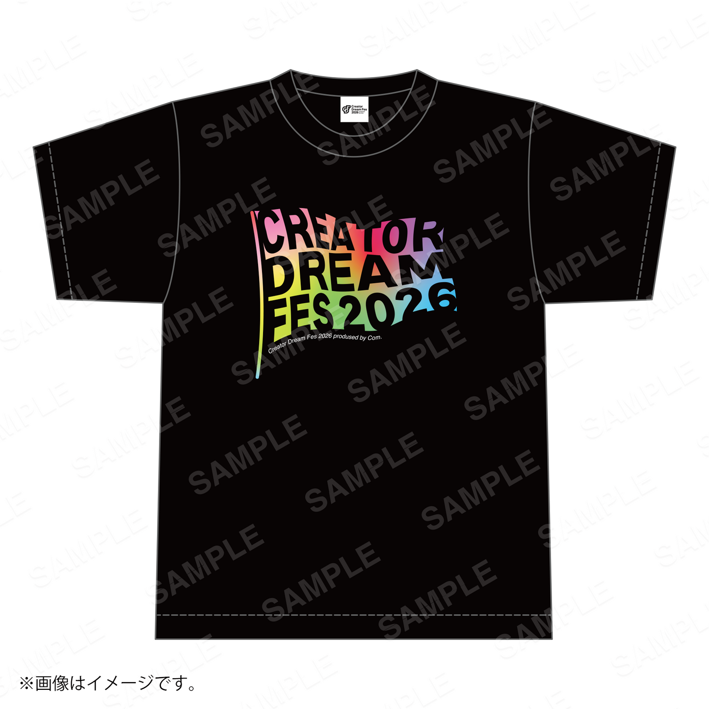 【Creator Dream Fes 2026】 グラデーションTシャツ black