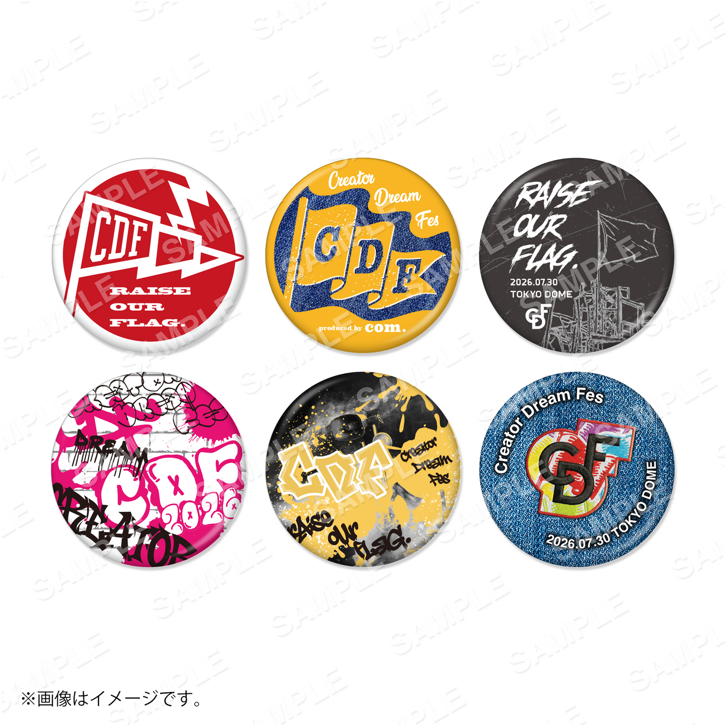 【Creator Dream Fes 2026】 ランダムロゴ缶バッジ