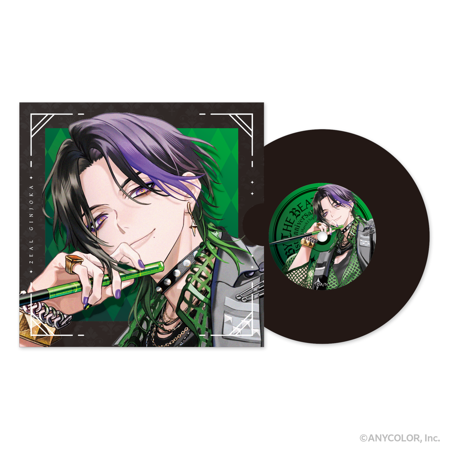 NIJISANJI EN周年 BY THE BEAT レコード型コースター【紙製ジャケット付き】