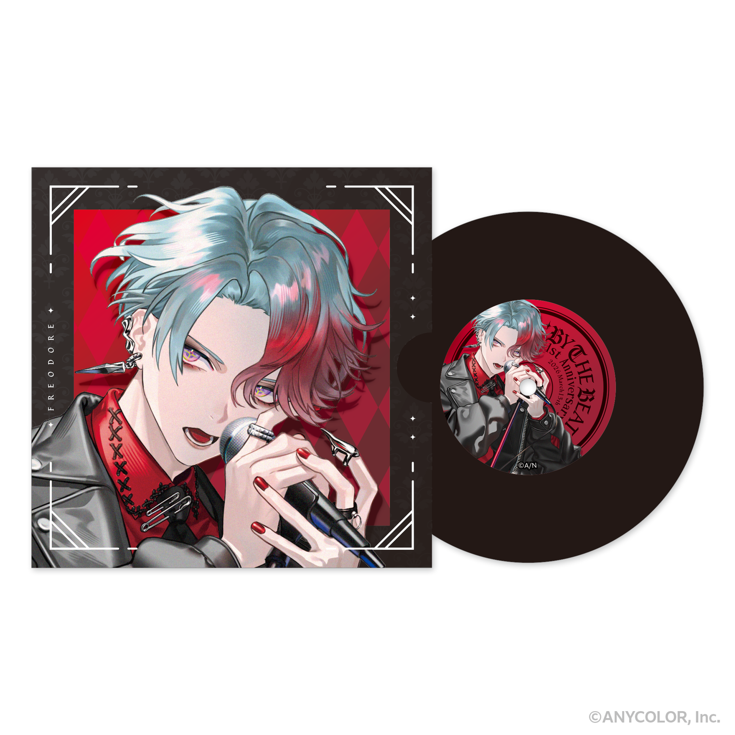 NIJISANJI EN周年 BY THE BEAT レコード型コースター【紙製ジャケット付き】