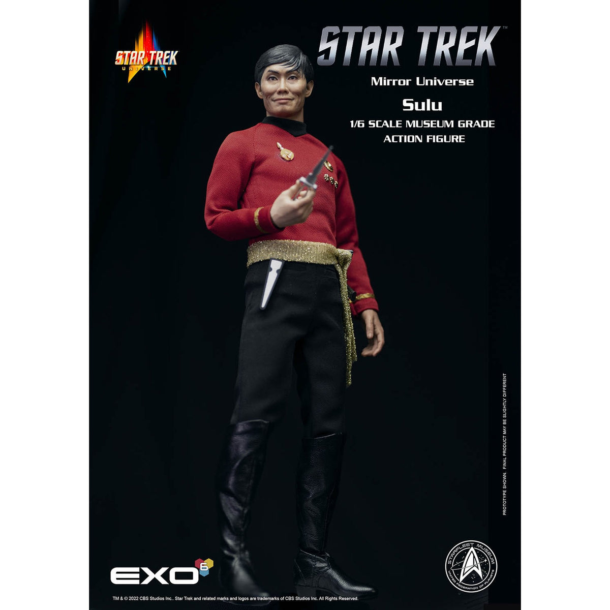 1/6 ハイパーリアリスティックアクションフィギュアスタートレック TOSシリーズ ヒカル・スールー（カトー） ミラー・ユニバース仕様