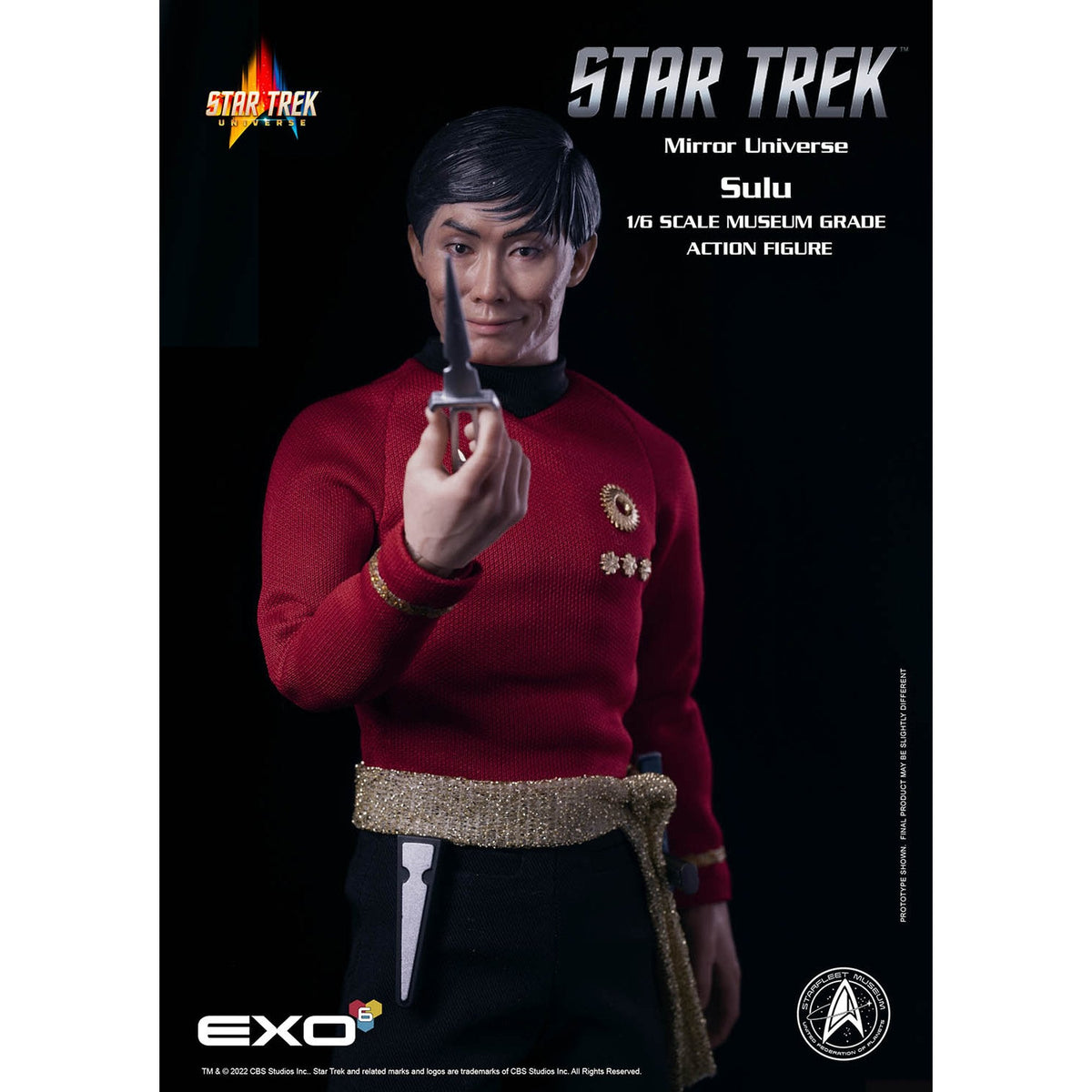 1/6 ハイパーリアリスティックアクションフィギュアスタートレック TOSシリーズ ヒカル・スールー（カトー） ミラー・ユニバース仕様