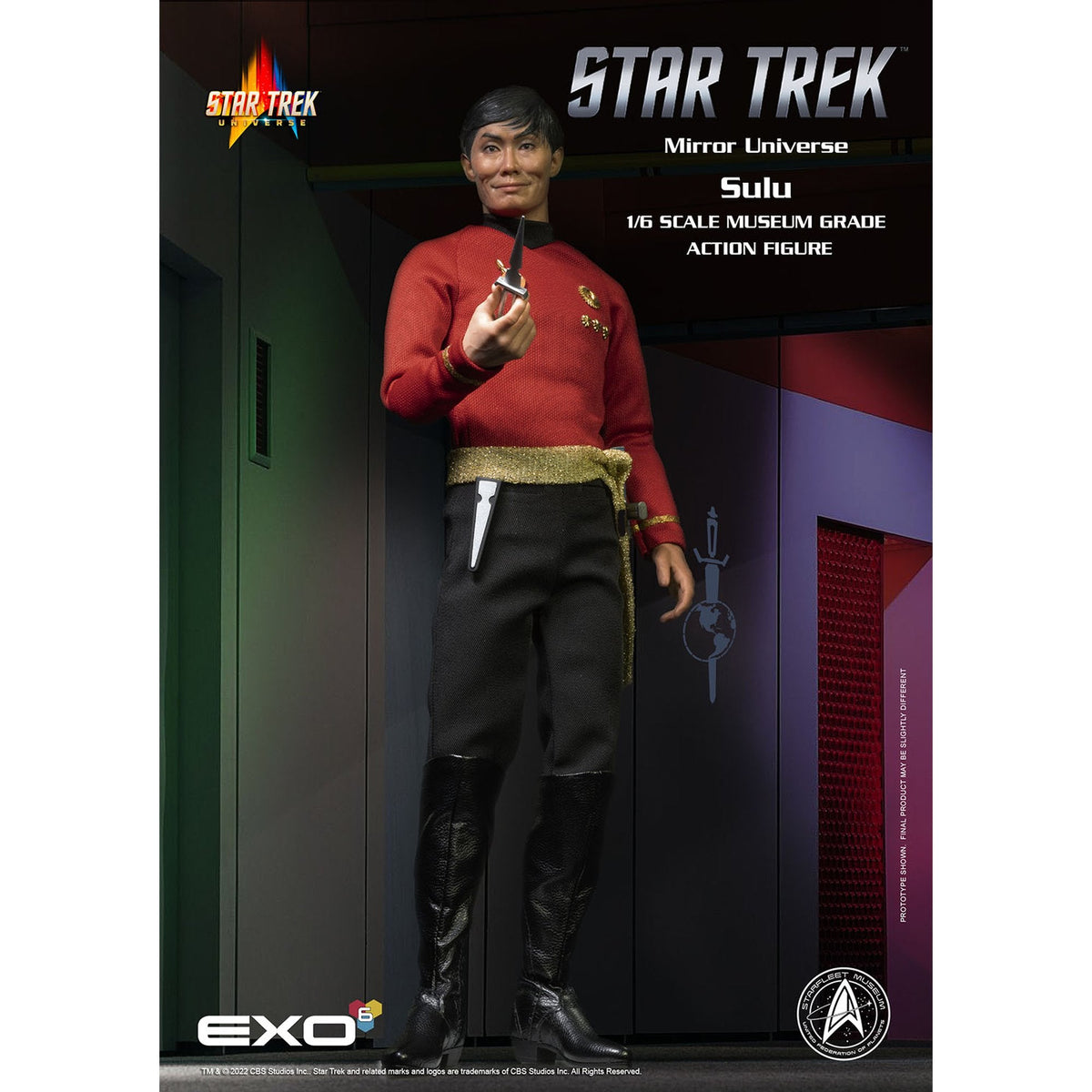 1/6 ハイパーリアリスティックアクションフィギュアスタートレック TOSシリーズ ヒカル・スールー（カトー） ミラー・ユニバース仕様