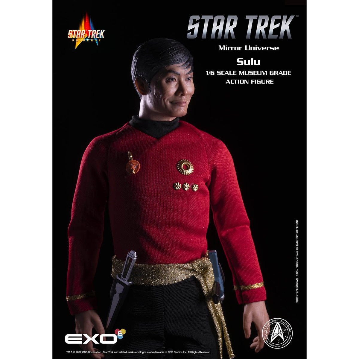 1/6 ハイパーリアリスティックアクションフィギュアスタートレック TOSシリーズ ヒカル・スールー（カトー） ミラー・ユニバース仕様