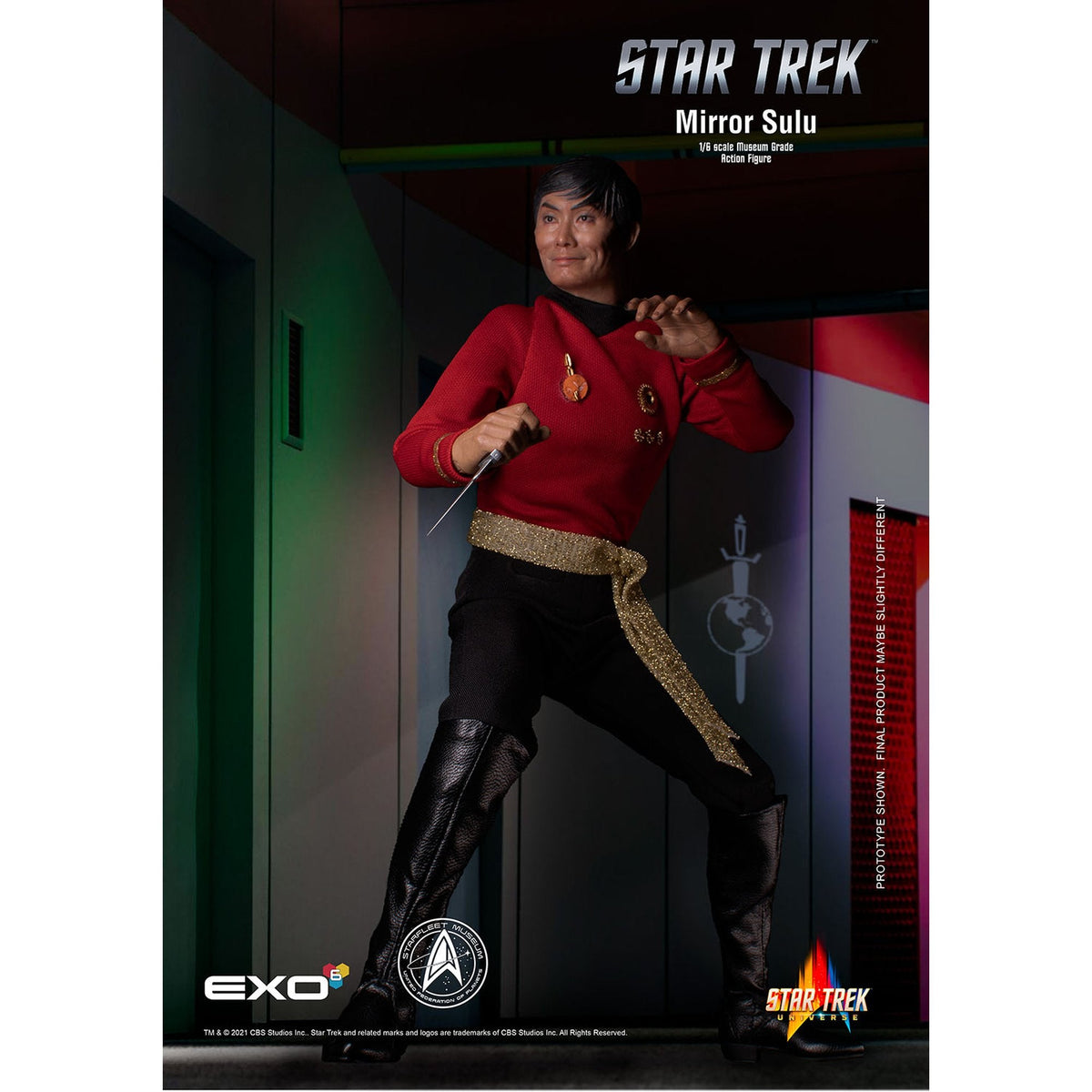 1/6 ハイパーリアリスティックアクションフィギュアスタートレック TOSシリーズ ヒカル・スールー（カトー） ミラー・ユニバース仕様