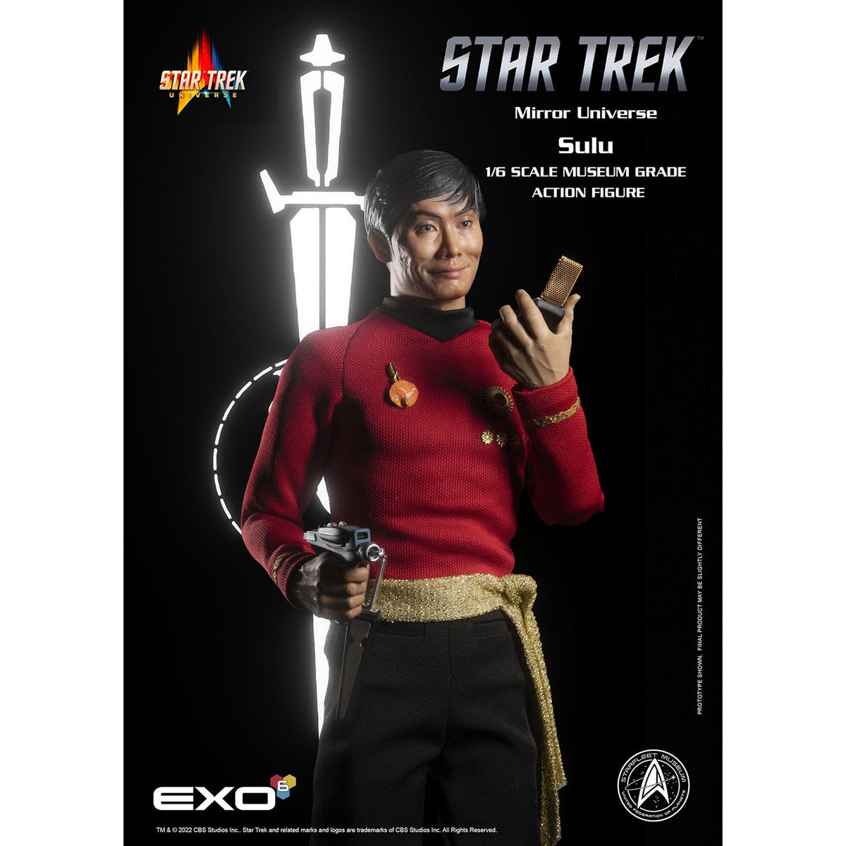 1/6 ハイパーリアリスティックアクションフィギュアスタートレック TOSシリーズ ヒカル・スールー（カトー） ミラー・ユニバース仕様