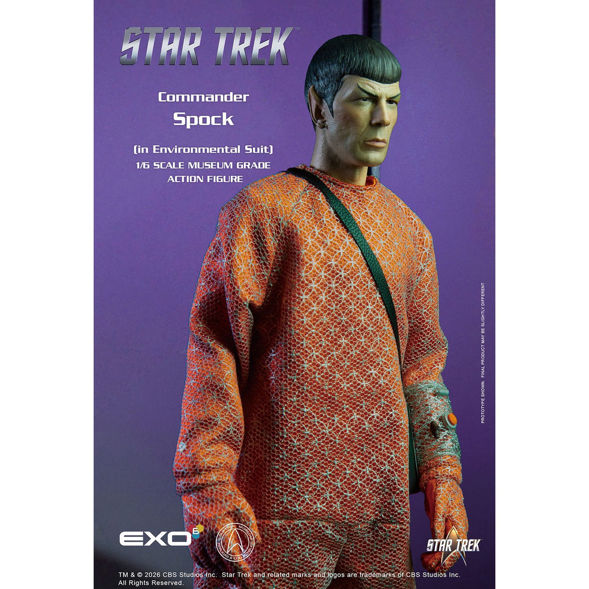 1/6 ハイパーリアリスティックアクションフィギュア 『スター・トレック:宇宙大作戦』 Mr.スポック 防護服（魔の宇宙病）