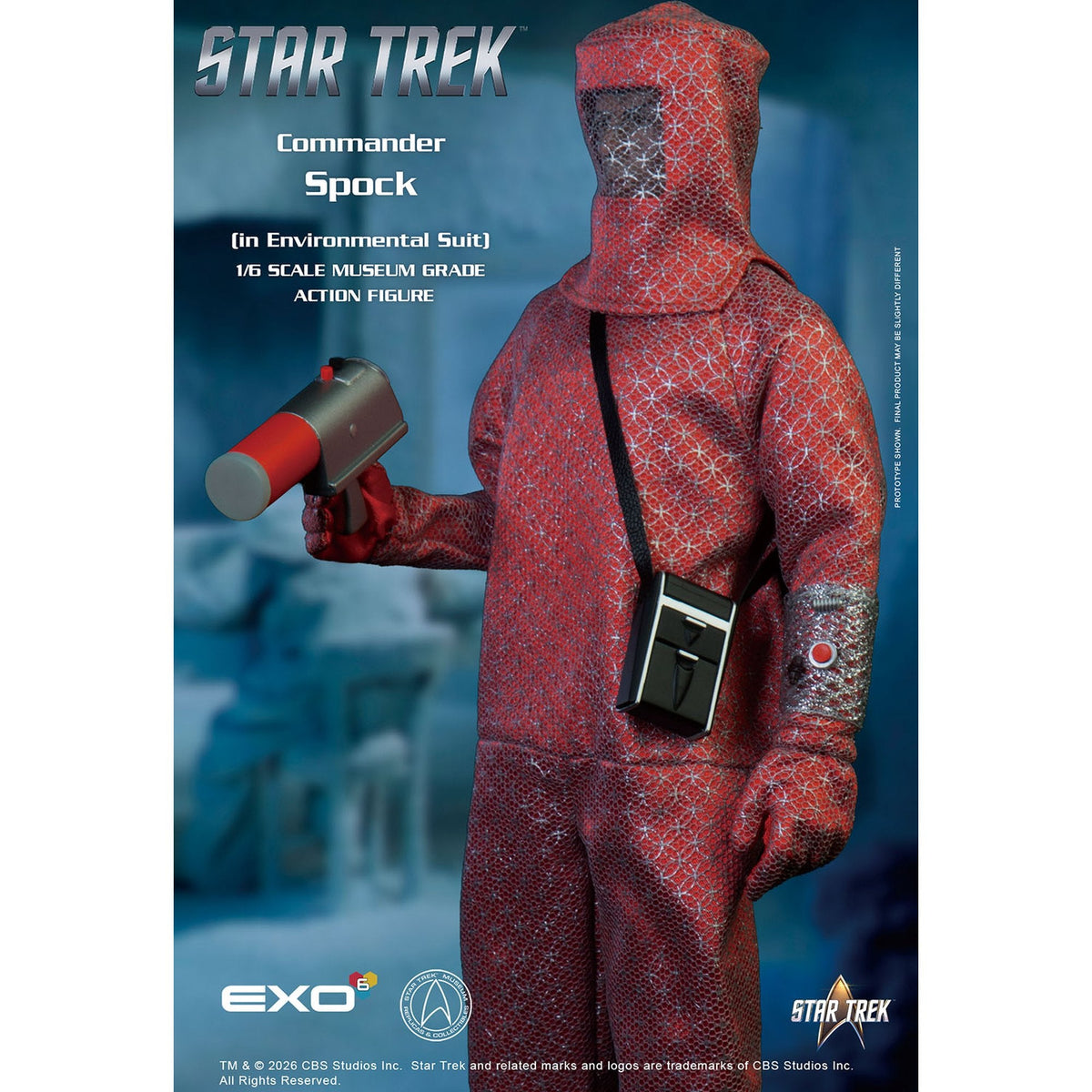 1/6 ハイパーリアリスティックアクションフィギュア 『スター・トレック:宇宙大作戦』 Mr.スポック 防護服（魔の宇宙病）