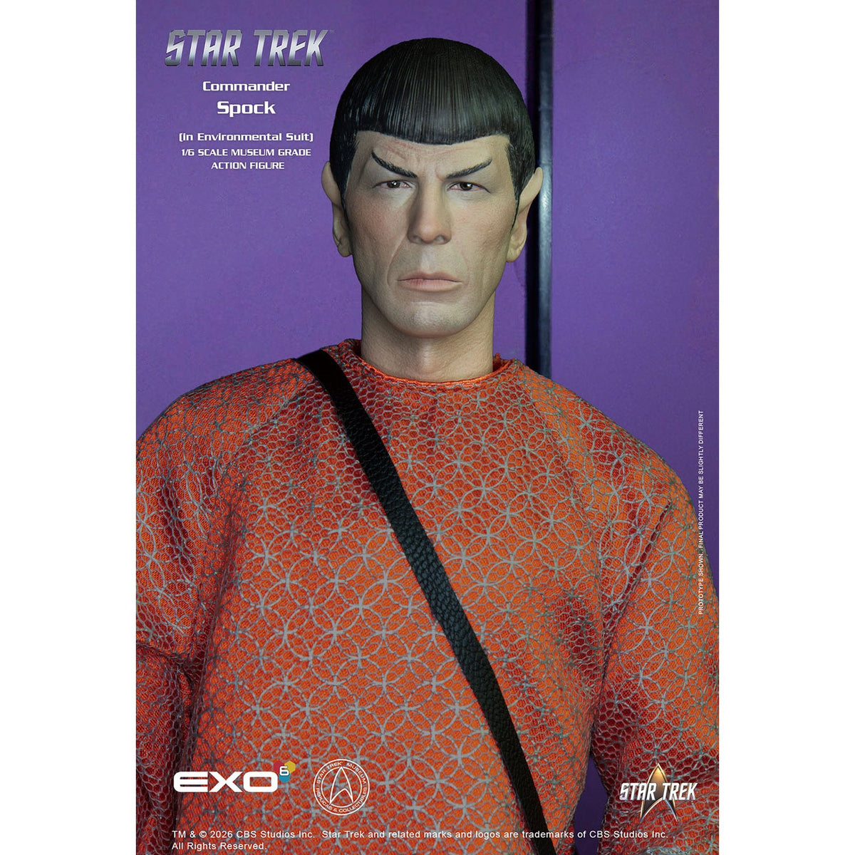 1/6 ハイパーリアリスティックアクションフィギュア 『スター・トレック:宇宙大作戦』 Mr.スポック 防護服（魔の宇宙病）
