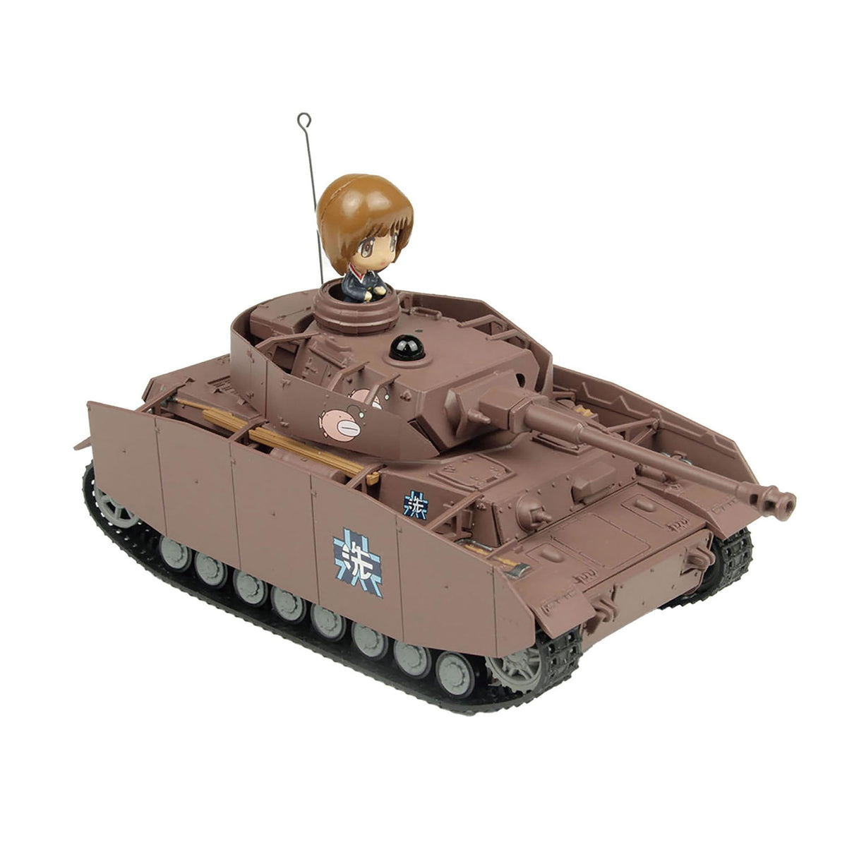 『ガールズ&パンツァー』 1/64 RCバトル戦車道シリーズ IV号戦車H型（D型改） あんこうチーム 車輌単体版
